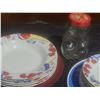 Image 10 : Corelle and Imperial Table Dinnerware, Glass Bottles and Bear Jar Assortment