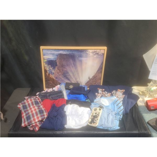 Women's Clothing Lot With Silver Jeans, Tops, Sweatshirt, and Accessories