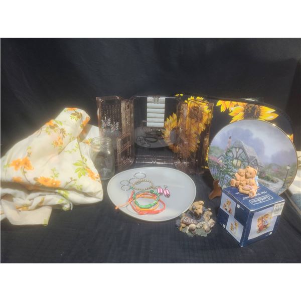Home Decor Lot: Charter Collection Teddy Bears, and more