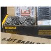 Image 5 : Lot: 6.6ft Barn Door Hardware Kit, DeWalt 15° Coil Nails, and more