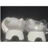 Image 8 : Kitchenware Lot With Flatware, Cat-Shaped Bowls, and Glassware