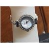 Image 9 : Sterling Silver 925 Cubic Zirconia Stud Earrings and Rhinestone Quartz Watch Set