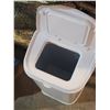 Image 5 : Ubbi Stainless Steel Adult Diaper Pail and MOBB 4" Adjustable Raised Toilet Seat