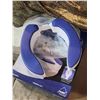 Image 6 : Ubbi Stainless Steel Adult Diaper Pail and MOBB 4" Adjustable Raised Toilet Seat