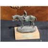 Image 1 : 1978 T.A. Morton Trophy Bronze Horse and Jockey Sculpture WCRA