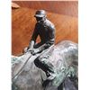 Image 2 : 1978 T.A. Morton Trophy Bronze Horse and Jockey Sculpture WCRA