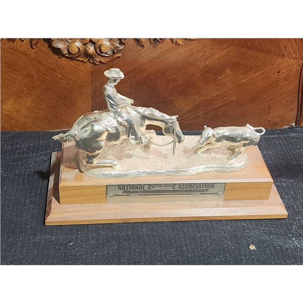 National Cutting Horse Association Official Trophy by Jim Reno