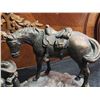 Image 4 : Austin Prod Inc Cowboy and Horse Bronze Finish Sculpture