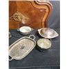 Image 2 : Silver-Plated Serving Trays and Dishes, Various Makers
