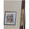 Image 9 : Three Framed Artworks: Landscape Oil, 1983 Cowboy Print, Horse Etching, Various Sizes