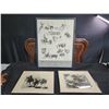 Image 1 : Three Framed Western Horse and Rodeo Prints 