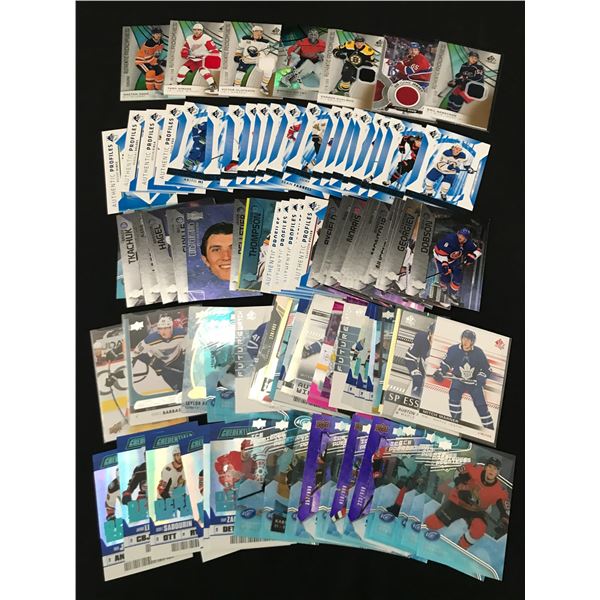 LOT OF MIXED HOCKEY TRADING CARDS - INCLUDING ROOKIES