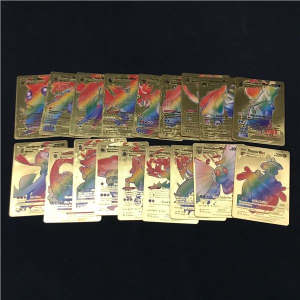 LOT OF POKEMON RAINBOW TRADNG CARDS