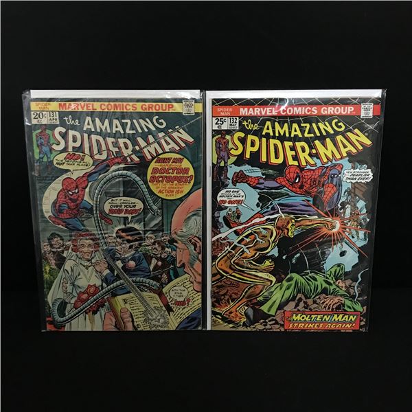 LOT OF 2 THE AMAZING SPIDERMAN COMICS 131,132