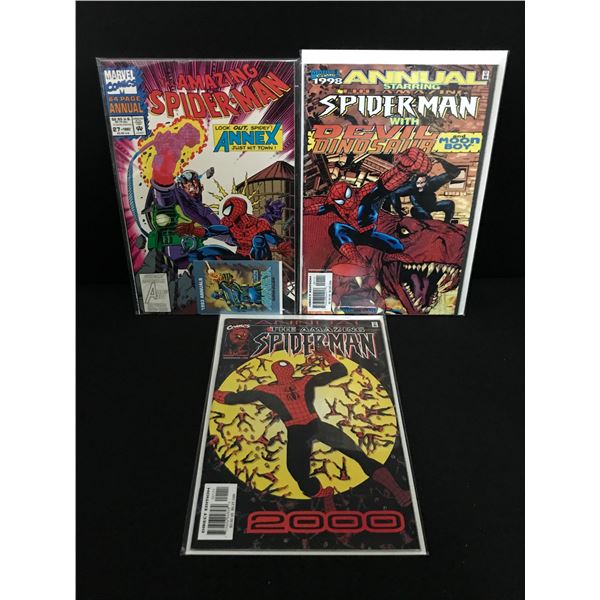 LOT OF 3 SPIDERMAN COMICS - MARVEL COMICS