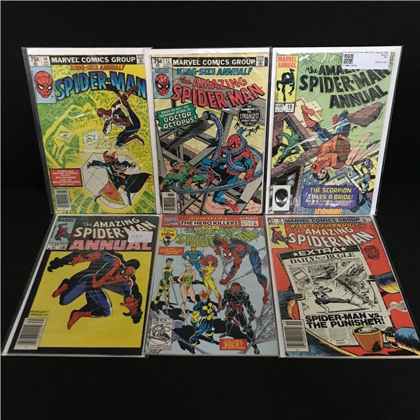 LOT OF 6 THE AMAZING SPIDERMAN COMICS - MARVEL COMICS