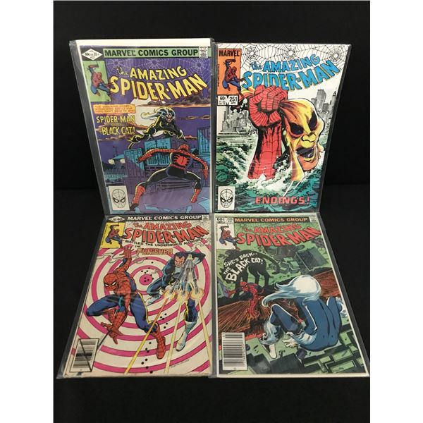LOT OF 4 THE AMAZING SPIDERMAN COMICS - MARVEL COMICS