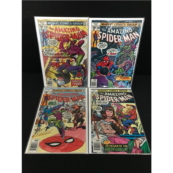 LOT OF 4 THE AMAZING SPIDERMAN COMICS #177 - #180 - MARVEL COMICS