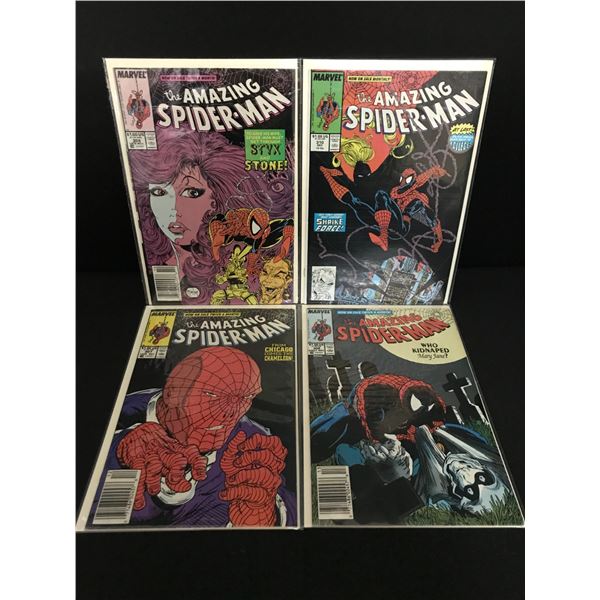 LOT OF 4 THE AMAZING SPIDERMAN COMICS #307 - #310 - MARVEL COMICS