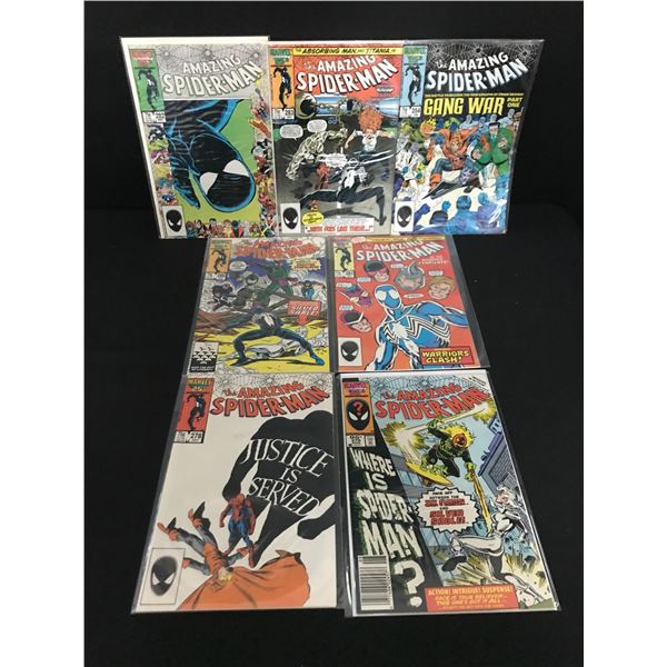 LOT OF 7 THE AMAZING SPIDERMAN COMICS #278 - #284 - MARVEL COMICS
