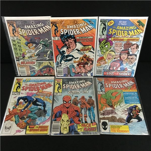 LOT OF 6 THE AMAZING SPIDERMAN COMICS #272 - #277 - MARVEL COMICS