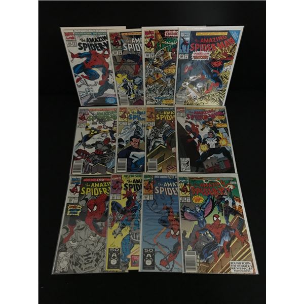 LOT OF 12 THE AMAZING SPIDERMAN COMICS - MARVEL COMICS