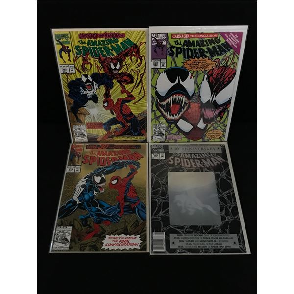 LOT OF 4 THE AMAZING SPIDERMAN COMICS - MARVEL COMICS