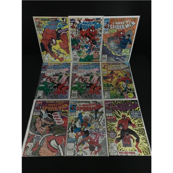 LOT OF 9 THE AMAZING SPIDERMAN COMICS - MARVEL COMICS