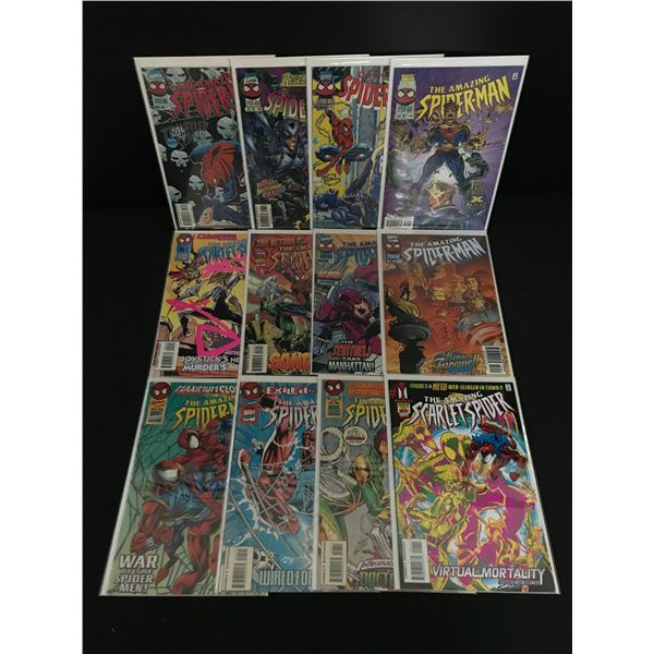 LOT OF 12 SPIDERMAN COMICS - MARVEL COMICS