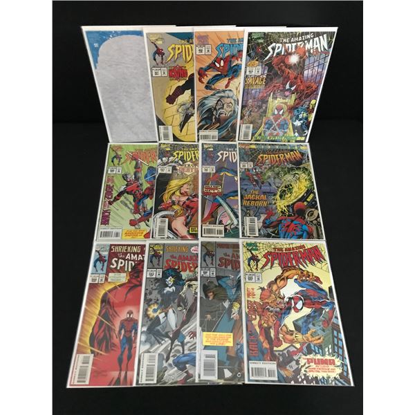LOT OF 12 THE AMAZING SPIDERMAN COMICS #392 - #403 - MARVEL COMICS