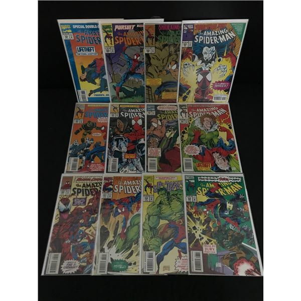 LOT OF 12 THE AMAZING SPIDERMAN COMICS #380 - #391 - MARVEL COMICS