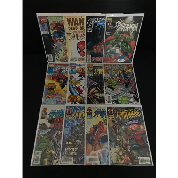 LOT OF 12 THE AMAZING SPIDERMAN COMICS - MARVEL COMICS