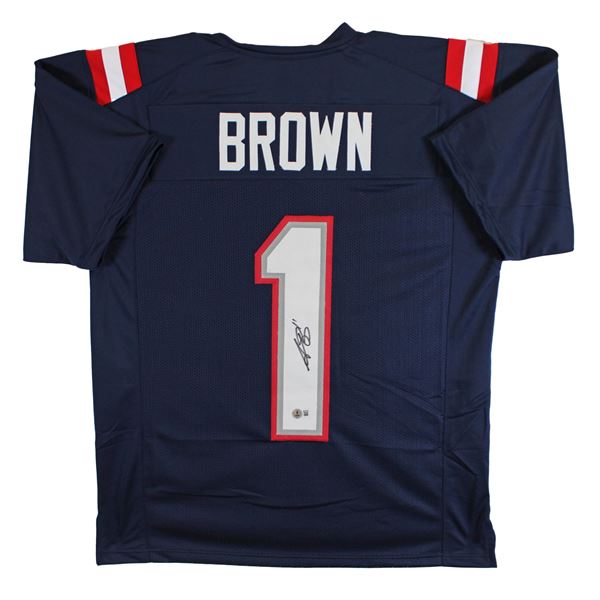 A.J BROWN SIGNED FOOTBALL JERSEY - BECKETT COA