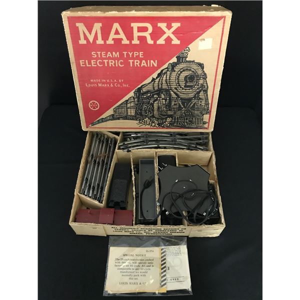 MARX STEAM TYPE ELECTRIC TRAIN IN ORIGINAL BOX