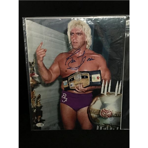 RIC FLAIR SIGNED 11 X 14 - JSA COA