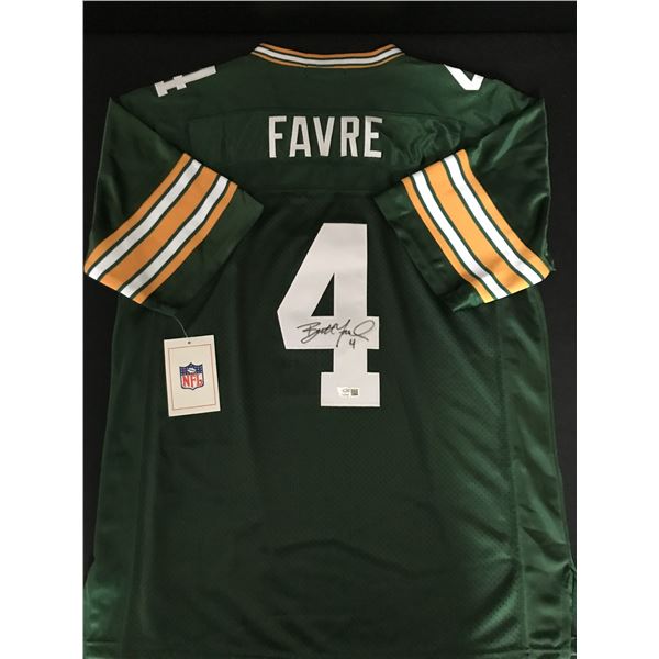 BRETT FAVRE SIGNED CUSTOM GREEN BAY PACKERS JERSEY - ACE COA