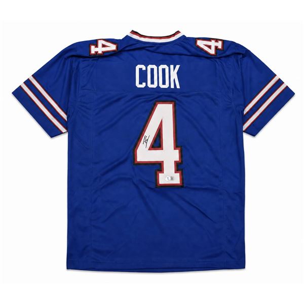 JAMES COOK SIGNED FOOTBALL JERSEY - BECKETT COA