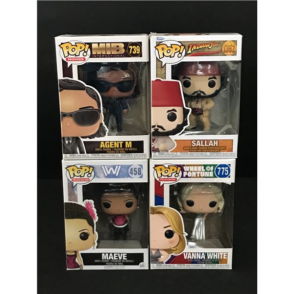 LOT OF 4 MIXED FUNKO POPS IN ORIGINAL PACKAGING