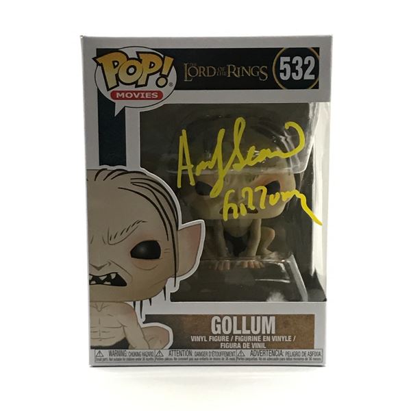 ANDY SERKIS SIGNED GOLLUM LORD OF THE RINGS FUNKO POP - WWOC COA