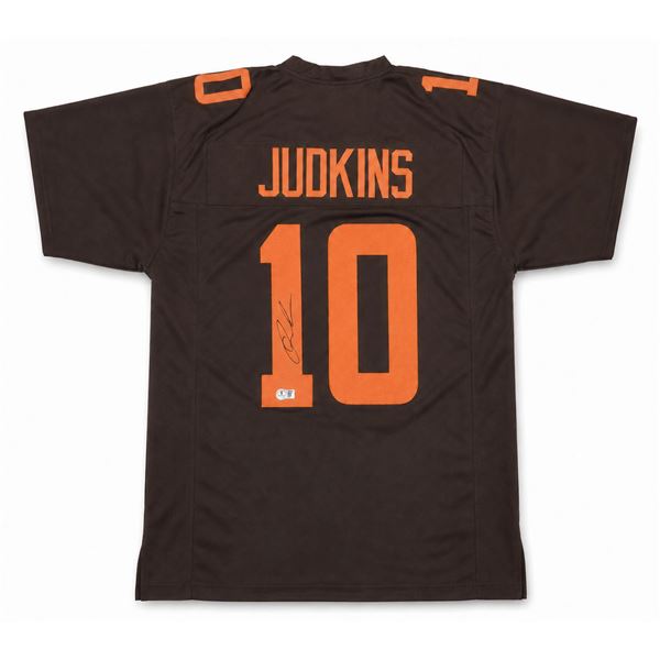 QUINSHON JUDKINS SIGNED FOOTBALL JERSEY - BECKETT COA