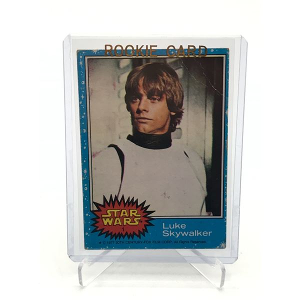 1977 TOPPS MARK HAMILL AS LUKE SKYWALKER STAR WARS ROOKIE CARD