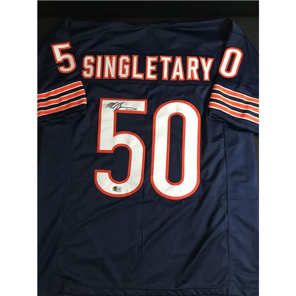 DEVIN SINGLETARY SIGNED FOOTBALL JERSEY - BECKETT COA