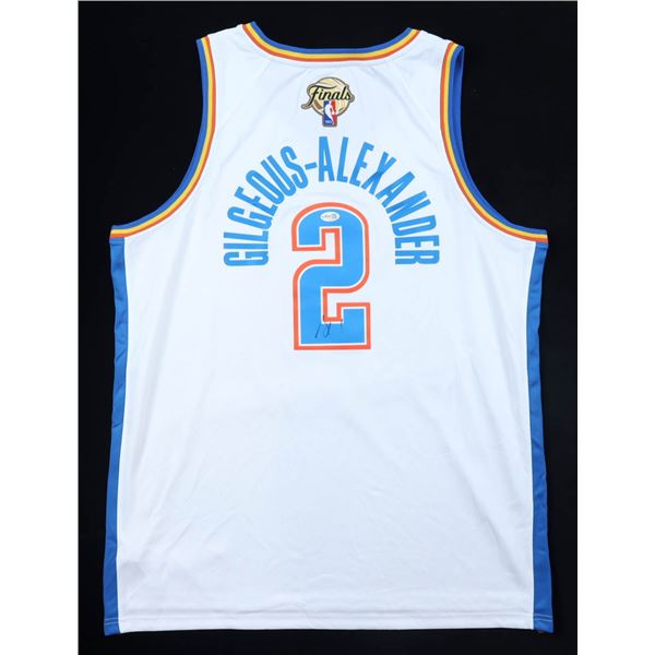 SHAI GILGEOUS ALEXANDER SIGNED OKLAHOMA CITY BASKETBALL JERSEY - JSA COA
