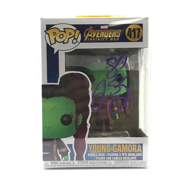 ZOE SALDANA SIGNED YOUNG GAMORA FUNKO POP - KB COA