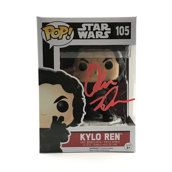 ADAM DRIVER SIGNED KYLO REN STAR WARS FUNKO POP - HOLLYWOOD COA