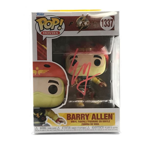 EZRA MILLER SIGNED BARRY ALLEN FUNKO POP - KB COA