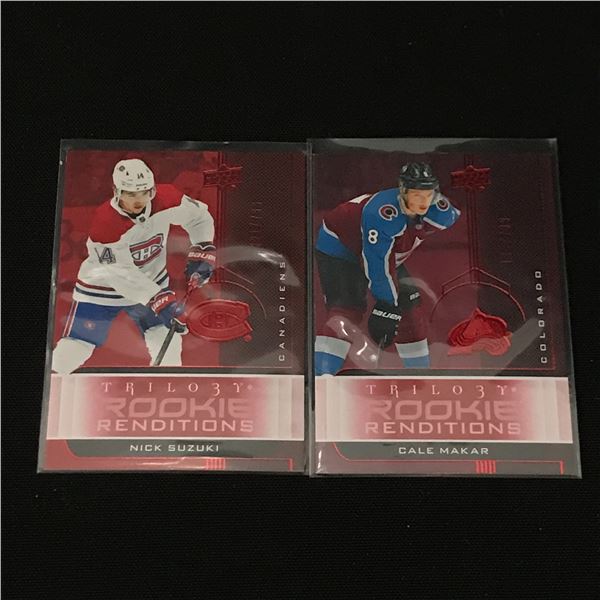 CALE MAKAR AND NICK SUZUKI ROOKIE CARD LOT /399