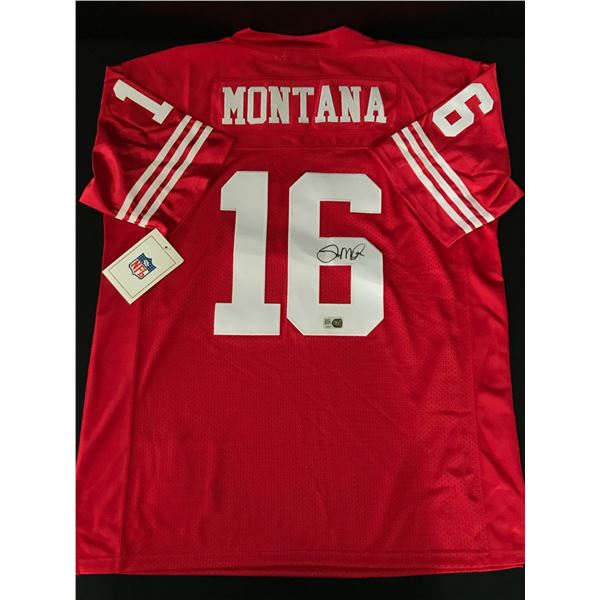 JOE MONTANA SIGNED CUSTOM FOOTBALL JERSEY - ELITE COA