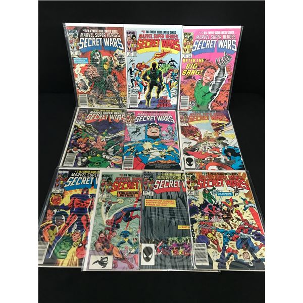 LOT OF 10 MARVEL SUPER HEROES SECRET WARS COMICS - MARVEL COMICS