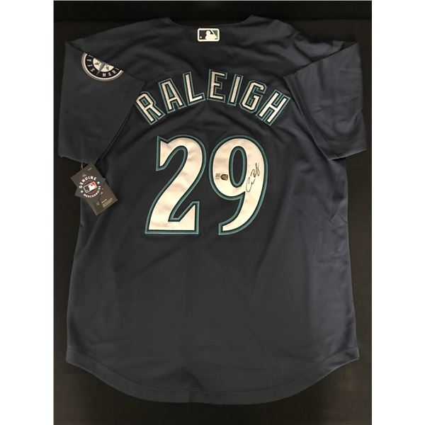 CAL RALEIGH SIGNED SEATTLE CUSTOM BASEBALL JERSEY - ELITE COA